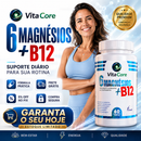 VITACORE Suplemento 6 Magnésio + B12 Metilcobalamina 60 Cápsulas 500mg