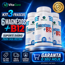 VITACORE Suplemento 6 Magnésio + B12 Metilcobalamina 60 Cápsulas 500mg