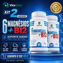 VITACORE Suplemento 6 Magnésio + B12 Metilcobalamina 60 Cápsulas 500mg
