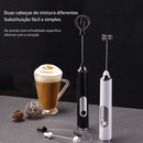 Batedor Misturador Mixer Elétrico para Bebidas Leite Café Clara de Ovos 2 em 1 Utensílios de Cozinha