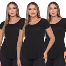 Kit 3 Blusas Femininas Tapabumbum