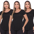 Kit 3 Blusas Femininas Tapabumbum