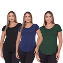 Kit 3 Blusas Femininas Tapabumbum
