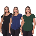 Kit 3 Blusas Femininas Tapabumbum