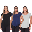 Kit 3 Blusas Femininas Tapabumbum