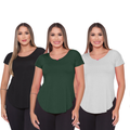 Kit 3 Blusas Femininas Tapabumbum
