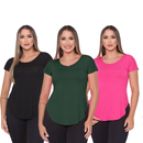 Kit 3 Blusas Femininas Tapabumbum