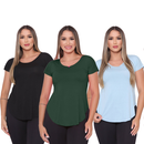 Kit 3 Blusas Femininas Tapabumbum