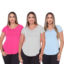 Kit 3 Blusas Femininas Tapabumbum