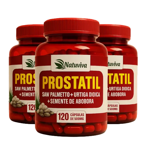 Prostatil - Saw Palmetto+Urtiga Dioica+Semente de Abóbora 500 mg-120 Cap