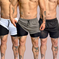 Kit 3 Shorts  Esportivo 2 em 1 Performance