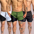 Kit 3 Shorts  Esportivo 2 em 1 Performance