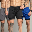 Kit 3 Shorts  Esportivo 2 em 1 Performance