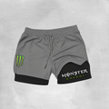 Short Masculino 2 em 1 – Compressão + Dry Fit