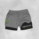 Short Masculino 2 em 1 – Compressão + Dry Fit