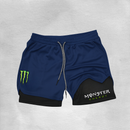 Short Masculino 2 em 1 – Compressão + Dry Fit