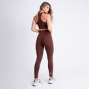 Conjuntos Fitness Feminino Strep Top + Calça Legging Cintura Alta Suplex Academia & Treino