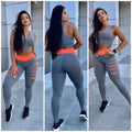 Conjunto de Calça Legging Detonado