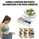 Balança de Cozinha Digital Alta Precisão 10Kg para Dieta Fitness